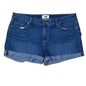Paige Women's Jimmy Jimmy Blue Denim Shorts 31